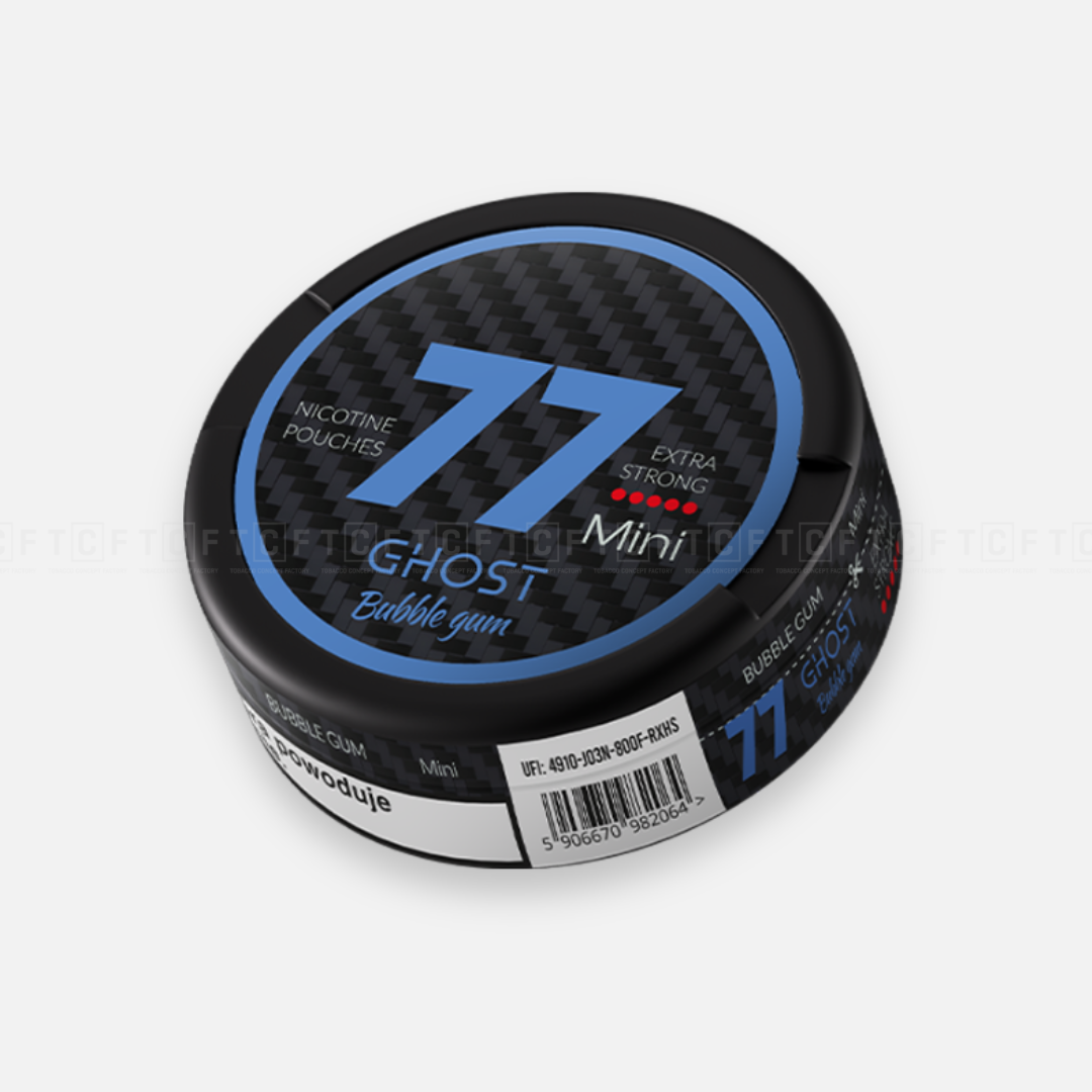 77 Woreczki Nikotynowe Bubble Gum Extra Strong