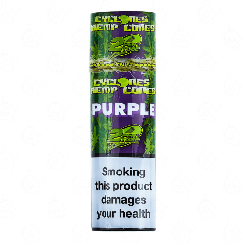 Owijki Cyclones Hemp Cone Blunt Purple (2 szt.)