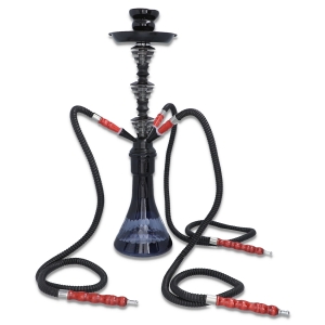 Fajka wodna, szisza, H 53 cm/ 4 x wąż /Black (55530)