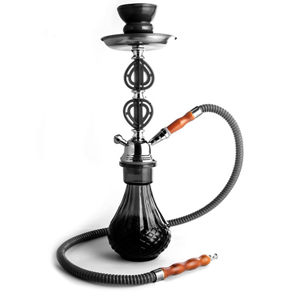 Shisha H 36 cm / 1 wąż Black (919066)