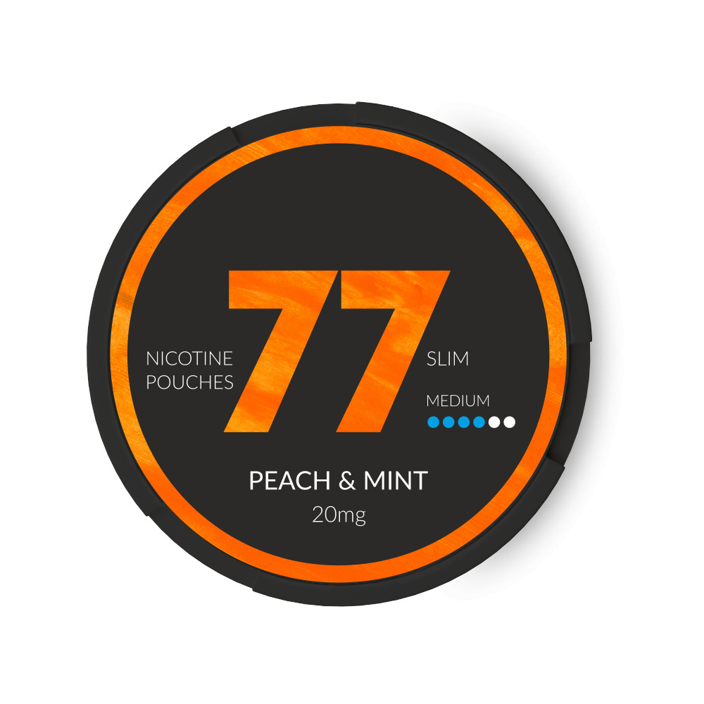 77 Woreczki Nikotynowe Peach & Mint Medium