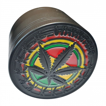 Młynek Metalowy 51 mm/ 4part Rasta Weed (MG91)